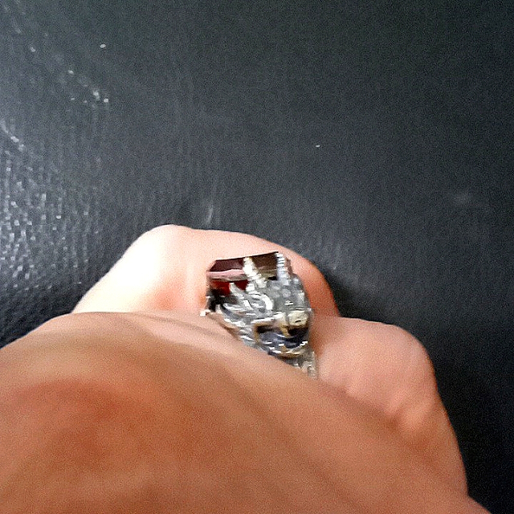 🐲BALI LEGACY WATERMELON QUARTZ DRAGON RING🐲 - Picture 3 of 13